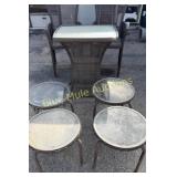 7pc patio wicker style set needs cleaned