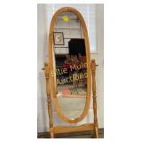 Contemporary cheval mirror-59'tall