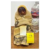 Vintage M.F. Woods paper-mï¿½chï¿½ Skookum doll