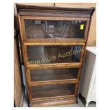4 section break down stacking lawyer bookcase-
