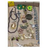 Pendants, earrings, necklaces, cameo