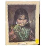 Native American girl poster 'May all your dreams
