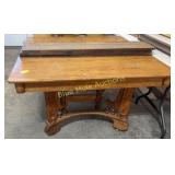 Antique oak square table-29ï¿½tall,45x45 w/3