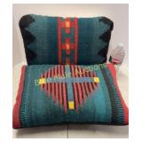 2 contemporary wool pillows