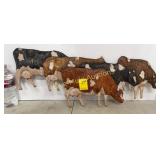 Neil wood carved cows 15/100