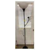 Floor lamp w/2 lights-6ft tall