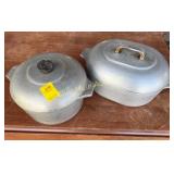 2 megnalite pans w/tioverts need deep cleaning