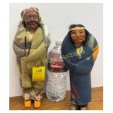 2 vintage Skookum dolls
