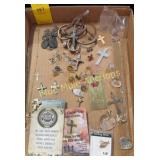 Jewelry-crosses, earrings, lapel pins