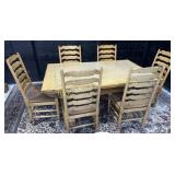 Harvest Style Table w/6 chairs-