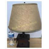 Lamp made out of a antique coffee grinder