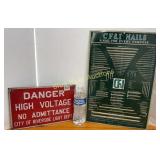 CF&I Nails advertising w/Danger sign