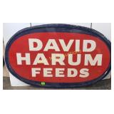 David Harum Feeds tin sign-Strout Sign Co.-48x31