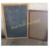 2 wood frames-42x30 & 36x26