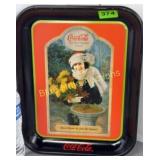 Thirst knows no time nor Season Coca-Cola tray