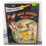 Buck Rogers Space Kit tin advertising sign