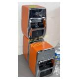 3 vintage A&W metal napkin holders