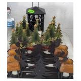 Moose, Christmas trees & bear tea light candle