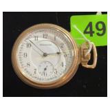 Pocket Watch 21Jewel, Burlington 10k gold filled,