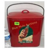 Vintage Coca-Cola picnic cooler