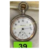 Pocket Watch Rockford 17 Jewel, Crescent Sterling-