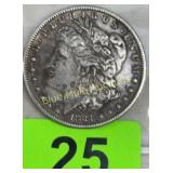Silver 1884 Morgan Dollar