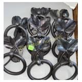 8 iron leave towel rings