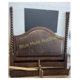 King size poster bed w/rails-headboard &