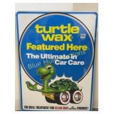 Turtle Wax tin advertising sign-24x18