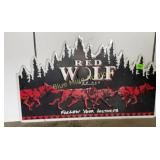 Tin Red Wolf sign-30x18