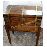 Antique English Desk Box on stand-