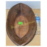 Hand carved wood bowl