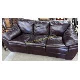 Leather couch-34'tall,34ï¿½deep,82ï¿½long