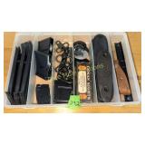 Gun-butts, clips, rings & misc