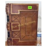 Vintage 1885 leather cask book-pretty cool