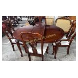 Table, 4 chairs, 1 leaf-14ï¿½, chairs-41ï¿½tall &