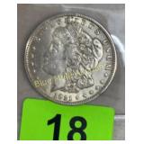 Silver 1921 Morgan Dollar