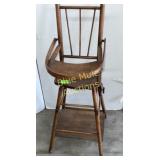 Antique doll highchair / stroller-33'tall