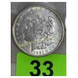 Silver 1921 Morgan Dollar