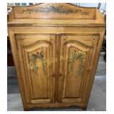 Folk Art storage cabinet-48'tall,14ï¿½deep,36ï¿½across