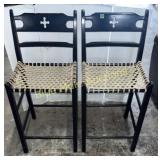 Rawhide seat bar stools-37'tall