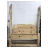 Queen size poster bed w/rails-headboard &