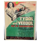 Tydol and Veedol advertising poster-22x28