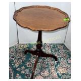 Antique 3 legged lamp table-22'tall,17ï¿½diameter