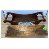 Wood tray tray & bowl