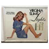 Virginia Slims cigarettes tin sign-21x18