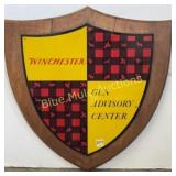Winchester advertising sign on wood board-20x20