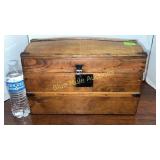 Antique doll trunk