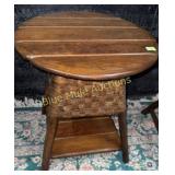 Old Hickory side table-28'tall,25ï¿½diameter