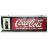 Tin Coca-Cola sign-36x12